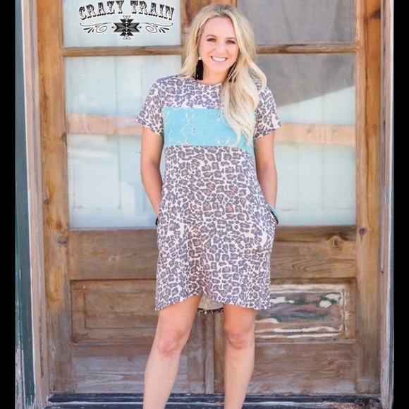 large leopard print dress